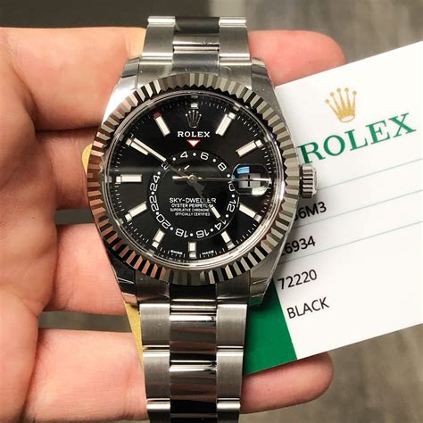 rolex black sky dweller watch|Rolex Sky-Dweller price uk.